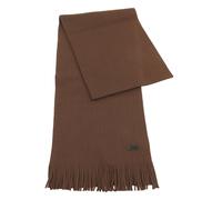 BOSS Strickschal aus Schurwolle mit Logo-Detail - Style Albas, 50495340 Braun ONESI
