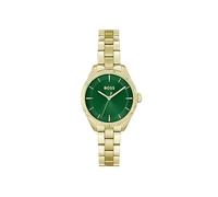 BOSS Analog Quarzuhr für Damen Kollektion SAGE mit Goldfarben Edelstahlarmband - 1502729