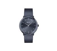 BOSS Analog Quarzuhr für Herren Kollektion SKYLINER mit Blaues Edelstahl-Mesh-Gliederarmband - 1513827