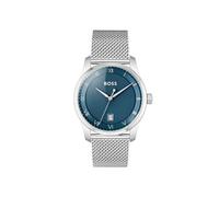 BOSS Analoge Quarzuhr für Herren der Principle Kollektion mit Leder- oder Edelstahlarmband, erhältlich in Schwarz, Braun, Grau, Grün und Blau