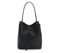 BOSS Beuteltasche Anett Drawstring aus genarbtem Kunstleder mit Double-B-Monogramm Schwarz