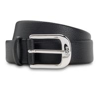 BOSS Gürtel aus genarbtem italienischem Leder mit Logo-Schließe - Style Anna Belt 3 cm N., 50541161 Schwarz 85
