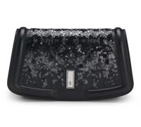 BOSS Ariell Clutch aus Leder mit Pailletten-Verzierung - Style Ariell Clutch SQ, 50552155 Schwarz ONESI