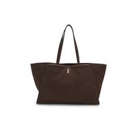 BOSS Ariell Shopper aus Nubukleder mit Double-B-Monogramm - Style Ariell Shopper S, 50552161 Dunkelbraun ONESI