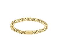 Armband BOSS "Schmuck Edelstahl Armschmuck Panzerkette CHAIN FOR HIM" Armbänder Gr. Edelstahl, gelb (gelbgoldfarben) Herren Hochzeitsmode zu Hoodie, Shirt, Jeans, Sneaker, Underwear, HUGO, BOSS ORANGE (16779755-0)