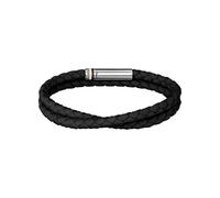 Armband BOSS "ARES SUMMER", schwarz, edelstahlfarben, weiß, braun, Armbänder, Herren, 19cm, Edelstahl Nylon, Edelstahl, Nylon, Armband, Emaille (83492568-0) schwarz, edelstahlfarben, weiß, braun