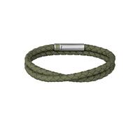 Armband BOSS "ARES SUMMER", khaki, edelstahlfarben, Armbänder, Herren, 19cm, Edelstahl Nylon, Edelstahl, Nylon, Armband, Emaille (48395322-0) khaki, edelstahlfarben