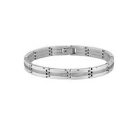 Gliederarmband BOSS "BROOKS", edelstahlfarben, Armbänder, Herren, 19cm, Edelstahl, Gliederarmband (61077753-0) edelstahlfarben