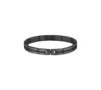 Gliederarmband BOSS "BROOKS", schwarz, Armbänder, Herren, 19cm, Edelstahl, Gliederarmband (69644527-0) schwarz