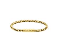 BOSS Jewelry Gliederarmband für Herren Kollektion DORAN aus Gelbgold mit einer Gravierten Plakette - 1580696
