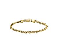 Hugo Boss Armband MYLES - Edelstahl mit Gelbgold-Beschichtung, Kordelkette - Größe M