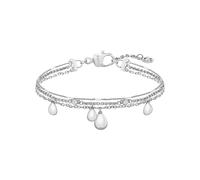Armkette BOSS "SELENA", edelstahlfarben, kristallweiß, kristallweiß, Armbänder, Damen, 18cm, Edelstahl, Armkette, mit Preciosa Crystal (74321902-0) edelstahlfarben, kristallweiß, kristallweiß