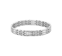 Gliederarmband BOSS "WESLEY", edelstahlfarben, Armbänder, Herren, 19cm, Edelstahl, Gliederarmband (40563703-0) edelstahlfarben