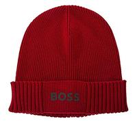 BOSS Herren Asic_Beanie Mütze, Medium Red616, ONESI