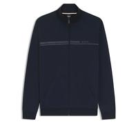 Sweatjacke BOSS "Authentic", Herren, Gr. M, dunkelblau 404, Sweatware, Obermaterial: 100% Baumwolle, regular fit normal, Bündchen, Sweatjacken Sweatjacke, mit Streifen und Logo, regular fit (90386707-