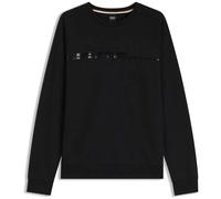 BOSS Loungewear-Sweatshirt aus Baumwolle mit Logo auf der Brust - Style Authentic Sweatshirt, 50554791 Schwarz L