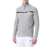 BOSS Loungewear Sweatjacke hellgrau | M
