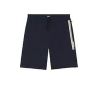 Sweatshorts BOSS "Authentic Shorts", Damen, Gr. XL, N-Gr, dunkelblau 405, Jersey, Obermaterial: 100% Baumwolle, unifarben, gerade ca. Mitte Knie, Hosen Sweatshorts (88031442-XL) dunkelblau 405