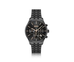 BOSS AVERY Schwarz beschichteter Chronograph mit mehrgliedrigem Armband - Style AVERY, 58244980 Schwarz ONESI