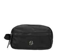 BOSS B Icon Kulturbeutel schwarz, recyceltes Polyester, Herren