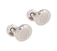 Boss B-Logo Manschettenknöpfe Messing 1 cm silver (TAS021860)