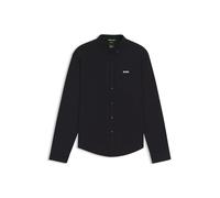 Langarmhemd BOSS GREEN "B Motion L", Herren, Gr. XL, N-Gr, blau (dunkelblau402), Jersey, Obermaterial: 100% Baumwolle, unifarben, casual, regular fit hüftlang, Rundhals, Langarm 2-Knopf-Manschette mit