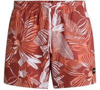 BOSS Badehosen Piranha Swim Shorts Orange gemustert Polyester Medium Herren