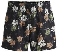 BOSS Badehosen Piranha Swim Shorts Schwarz Muster Polyester Large Herren