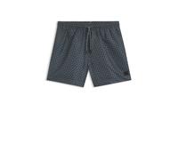 BOSS Badeshorts aus schnell trocknendem Gewebe mit Mikro-Print - Style Vibe, 50518968 Grau XXL