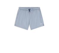 BOSS Badeshorts aus Seersucker-Gewebe mit Logo-Stickerei - Style Velvetfish, 50540042 Hellblau S