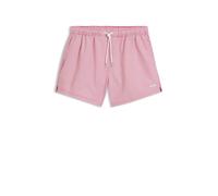 BOSS Badeshorts aus Seersucker-Gewebe mit Logo-Stickerei - Style Velvetfish, 50540042 Rot XL