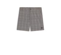 BOSS Badeshorts mit feinem Print und Logo-Aufnäher - Style Beach_to_Bar, 50544338 Schwarz M