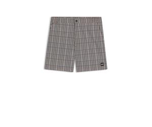 BOSS Badeshorts mit feinem Print und Logo-Aufnäher - Style Beach_to_Bar, 50544338 Schwarz XL