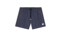 BOSS Badeshorts mit feinem Print und Logo-Badge - Style Vibe, 50518968 Blau XL