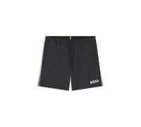 BOSS Herren Starfish Schnell trocknende Badeshorts mit Logo-Print Schwarz001 L