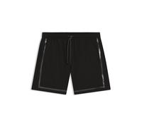 BOSS Badeshorts mit Logo-Streifen-Print - Style Vital_Trunks, 50561175 Schwarz S
