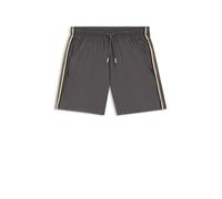 BOSS Badeshorts mit Signature-Streifen und Logo - Style Iconic, 50491594 Dunkelgrau XXL