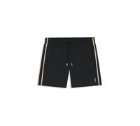 Hugo Boss Badeshorts Iconic Herren Größe XL schwarz Microfaser Polyester unifarben mit Gesäßtasche