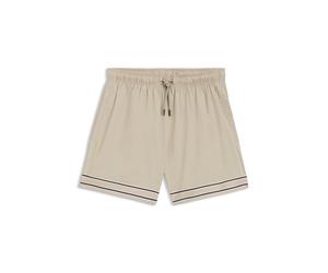 BOSS Badeshorts mit Tunnelzug aus Stretch-Gewebe und Bandbesatz - Style Resort_Tape_Trunks, 50561077 Hellbeige M