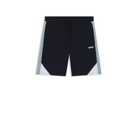 BOSS Pyjama-Shorts aus Baumwoll-Mix mit kontrastfarbenen Einsätzen - Style Balance Shorts, 50545922 Dunkelblau XXL