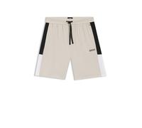 BOSS Pyjama-Shorts aus Baumwoll-Mix mit Colorblocking - Style Balance Shorts, 50557061 Hellgrau XXL