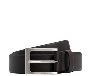BOSS Barnabie - Ledergürtel mit Dornschließe 3.5 cm (dark brown, 115 cm) 115 cm