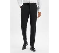 BOSS Baukasten-Hose mit Schurwoll-Anteil Herren Regular Fit Schurwolle schwarz, 48