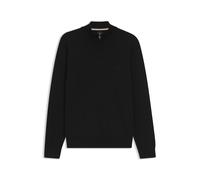 BOSS Baumwollpullover mit Reißverschlusskragen - Style Padro-L, 50516914 Schwarz S