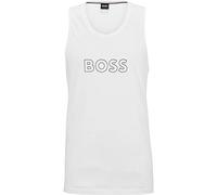 BOSS Tanktop mit Label-Print Modell 'Beach' in Weiss, Größe L