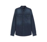 BOSS BECKHAM x BOSS Hemd aus blauem Denim - Style Denim Shirt_DB, 50554944 Dunkelblau XL