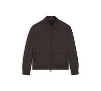 BOSS BECKHAM x BOSS Jacke aus wasserabweisendem Twill - Style Cinsun_DB, 50557631 Dunkelbraun 54