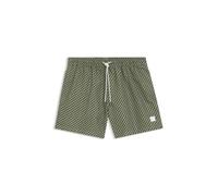 BOSS Badeshorts mit feinem Print und Logo-Badge - Style Vibe, 50518968 Grün L