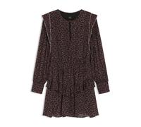 BOSS Bedrucktes Minikleid mit kontrastfarbenen Paspeln - Style C_Doulena, 50553861 Gemustert 44