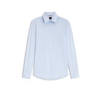 BOSS Bedrucktes Slim-Fit Hemd aus funktionalem Stretch-Jersey - Style P-HANK-K-261, 50571550 Blau 44